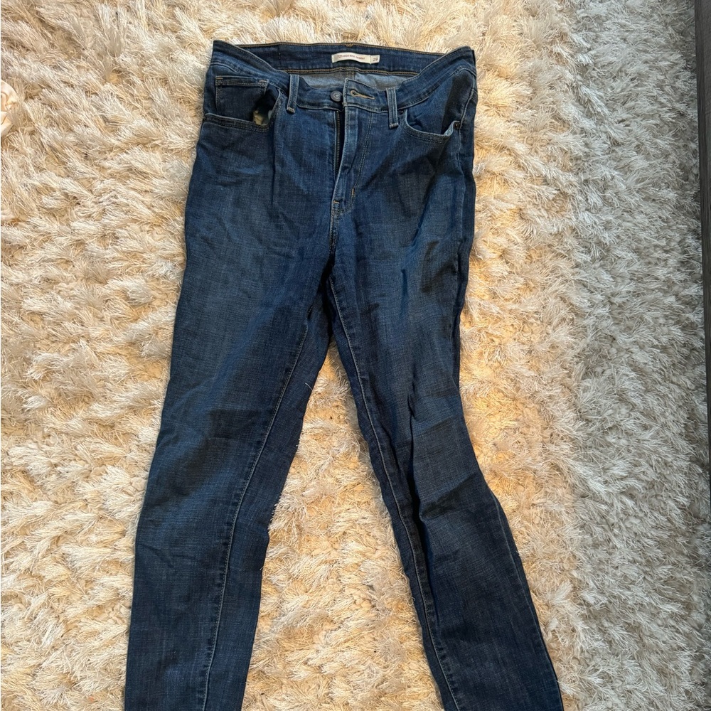 levi 721 high rise skinny jeans